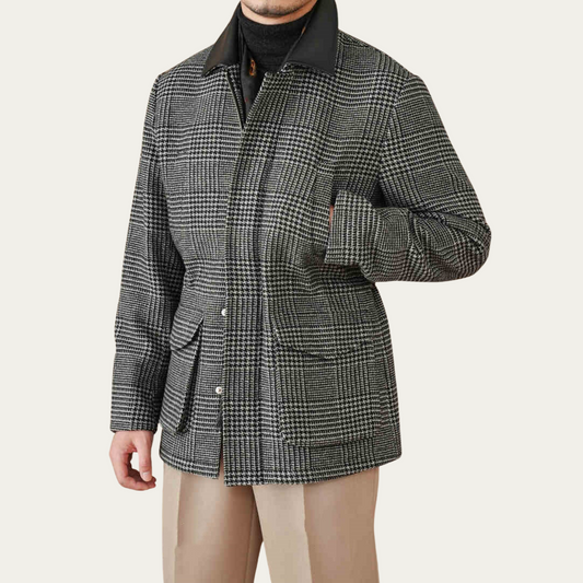 Gray Coat 70 Wool Retro Warm Jacket